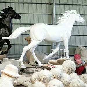 グラスファイバー馬像等身大樹脂動物彫刻