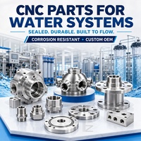 Usinage CNC de précision pour composants de systèmes d'eau avec fraisage complexe, tolérances strictes, finition de surface fiable