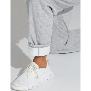 Pantalon de survêtement en molleton ample pour homme FOXA, avec cordon de serrage, coupe droite, bas ouvert, avec poches - Product Image 6