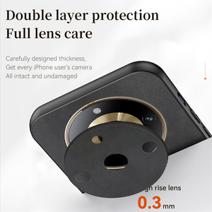 Funda de cuero de piel de oveja para Realme 11 Pro TPU Soft TPU Border Leather Back Mobile Cover - Product Image 4