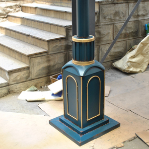 Decorazione americana retrò in ferro battuto <span class=keywords><strong>romano</strong></span> vecchio stile occidentale a colonna orologio bar occidentale ristorante occidentale arredamento della hall dell'hotel - Product Image 4