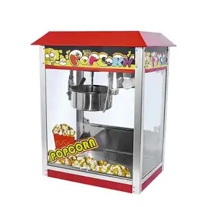 Commerical Automatic Popcorn Vending Machine On Amusement Park Food Stand