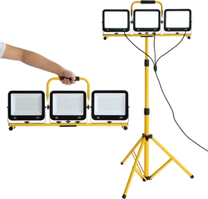 Cá nhân chuyển đổi không thấm nước 21000 lumen làm việc đèn với đứng có thể điều chỉnh và có thể gập lại chân máy đứng 3 đầu Máy Trạm chiếu sáng - Product Image 1