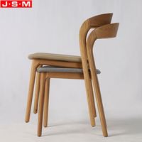 Kursi Makan Gaya Nordik dengan Kaki Kayu Ek Putih, Kursi Makan Desain Hotel Pantai Cina Warna Beige untuk Dapur dan Bar Makan Bergaya Victoria
