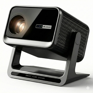 <span class=keywords><strong>Proyector</strong></span> de Video <span class=keywords><strong>para</strong></span> Cine en Casa LED Nativo 1080P Compatible con 4K Tiro Corto Enfoque Automático 850 Ansi Lúmenes Smart Android 9 2G RAM WiFi - Product Image 2