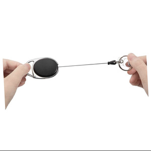 Porta Badge Retrattile Personalizzabile in ABS per Infermieri, Cordino Ecologico Promozionale con Stampa Serigrafica Marca GEyi - Product Image 5