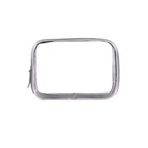 Biểu Tượng Tùy Chỉnh Không Thấm Nước Rửa Mỹ Phẩm Mẫu Trường Hợp Rõ Ràng Du Lịch Vệ Sinh Cá Nhân Túi <span class=keywords><strong>PVC</strong></span> Nhỏ Trang Điểm <span class=keywords><strong>Pouch</strong></span> - Product Image 2