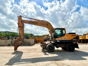 ¡OFERTA ESPECIAL! Excavadora de ruedas Hyundai 210W-9T usada, motor diésel, bomba hidráulica, buena calidad, legal para carretera, lista para trabajar, modelo 2018 - Product Image 2