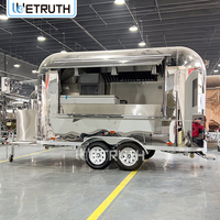Remorque alimentaire Wetruth avec cuisine complète pour la vente de glaces, de collations et de traiteur, certifiée CE/DOT/VIN, camion alimentaire mobile