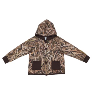 BT1443 RTS brow grass print Top for Baby Boy long Sleeve Infant pocket <b>hoodie</b> Clothe - Product Image 1