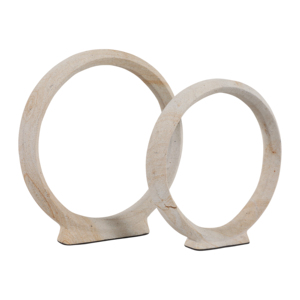 Anello scultoreo in pietra Palimanan, ornamento per la casa, l'ufficio, il bagno, decorazione per mensole e tavolini da caffè - Product Image 2