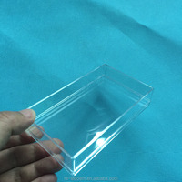 Boîte en plastique PP transparente à fermeture à pression 7x4.29x1 pouce, logo personnalisé, conteneur de rangement transparent, boîte de présentation pour cosmétiques, bijoux, collations