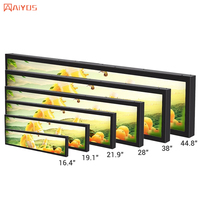 Écran de bord d'étagère Android 24 28 29 36.6 37 43 pouces écran lcd de type barre extensible à montage mural ultra large