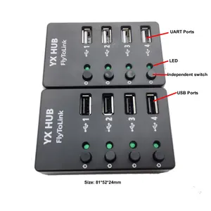 Commutateur indépendant 4 ports hub USB un à quatre USB/UART splitter 4 ports hub let modem