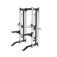Máquina de gimnasio multifuncional al por mayor: Máquina Smith, equipo de fitness para dominadas y remo bajo, soporte para sentadillas con cables