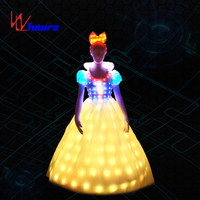 Costume exotique coloré pour cosplay, Halloween, film, nœud pour cheveux, princesse, danse sur neige, veste, pantalon, lumineux, ensemble de costumes pour femmes adultes