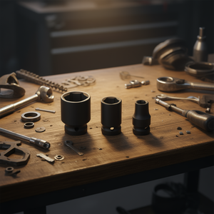 Jeu de clés à douille Fervi Impact, 3 pièces, métriques, à embout hexagonal - Product Image 3