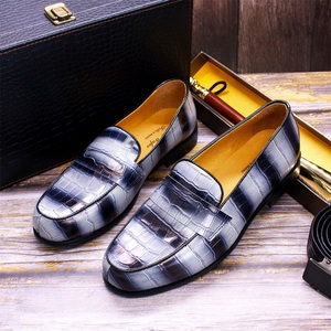 Mocassini Classici Estivi 2021 con Stampa, Scarpe in Pelle Penny Slip-on Casual da Passeggio per Uomo, Colori Misti - Product Image 6