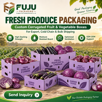 Boîtes rigides en carton ondulé de haute qualité, écologiques et résistantes, avec logo et forme personnalisés pour l'agriculture, les fruits et les légumes
