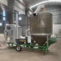 Séchoir mobile à roues pour céréales, à faible taux de craquelure, pour une réduction uniforme de l'humidité, séchage en lots continus, adapté au colza, aux graines d'herbe et aux graines de céréales, pour entrepôt de stockage