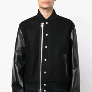 Blouson Bomber Homme Col Montant Couleurs Personnalisables Respirant Imperméable Coupe-Vent Grande Taille Printemps Laine Coton - Product Image 3