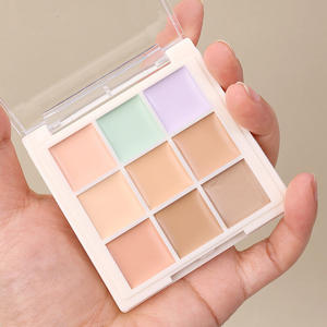 Paleta <span class=keywords><strong>de</strong></span> <span class=keywords><strong>corrector</strong></span> cremoso <span class=keywords><strong>de</strong></span> 9 sartenes <span class=keywords><strong>de</strong></span> etiqueta privada Cobertura completa Maquillaje facial <span class=keywords><strong>Corrector</strong></span> <span class=keywords><strong>de</strong></span> color Crema iluminadora para el <span class=keywords><strong>contorno</strong></span> <span class=keywords><strong>de</strong></span> los <span class=keywords><strong>ojos</strong></span> - Product Image 1