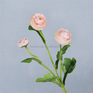 ดอกไม้ประดิษฐ์ E-1100 ขายส่ง แบบ 3 หัว ดอกบัวและดอกกุหลาบผ้าไหมประดิษฐ์ สำหรับตกแต่ง - Product Image 5