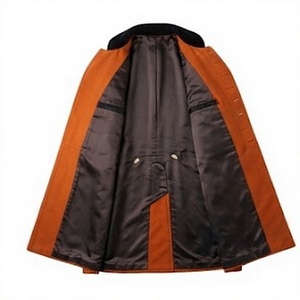 <b>Vintage</b> Style Men's Winter Waterproof Woolen Overcoat Long <b>Coat</b> Embroidered Button Front Historic Costume Jacket - Product Image 5