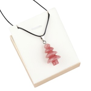 Pendentif en cristal blanc naturel <span class=keywords><strong>de</strong></span> <span class=keywords><strong>Madagascar</strong></span>, sculpture <span class=keywords><strong>de</strong></span> pierre, collier arbre <span class=keywords><strong>de</strong></span> Noël, cadeau <span class=keywords><strong>de</strong></span> Noël, bijoux en gros - Product Image 5
