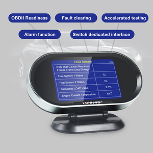 KW206 OBD2 Escáner de motor Car On-board Head Up <span class=keywords><strong>Display</strong></span> Meter actualiza libremente la impresión con función de diagnóstico OBDII - Product Image 5