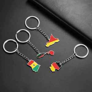 Custom Logo Metal Map Keychain Stainless Steel Pendant <b>Keyring</b> Colourful Personalised Jewelry for <b>Men</b> Women Promotion Gift - Product Image 3