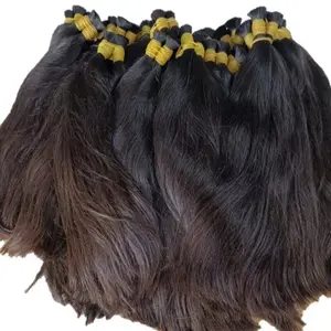 Wholesale all color bulk hair extensions raw virgin human hair with any texture can be customized with best price all length