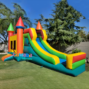 Prix fabricant Populaire Château gonflable à thème montgolfière avec toboggan Castillo Inflable Dmuchany Zamek Bounce - Product Image 2