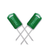 Condensateurs en ligne en polyester vert CL11 en gros, film polyester Mylar, 100V 250V 400V 630V 102J 104J 222J 474J 683J