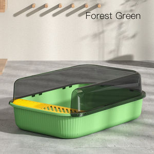 Bac à litière pour <span class=keywords><strong>chat</strong></span> en PP 2026, facile à nettoyer, fermé, portable, bac à litière <span class=keywords><strong>XL</strong></span>, accessoires pour chats - Product Image 2