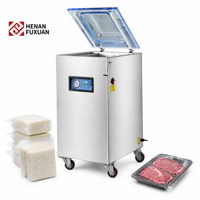 Machine d'emballage sous vide automatique à chambre unique pour le riz, la viande, le poisson, en acier inoxydable, pour usage industriel