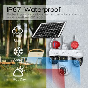 Cámara PTZ Exterior con IA de 6MP y 3 Lentes con Seguimiento Automático, Carga Solar y Conexión Dual WiFi/4G, Almacenamiento en la Nube/SD - Product Image 4