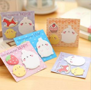 Creative Cute Multi-Color Animal Fruit Theme Self-Adhesive <b>Memo</b> <b>Pad</b> Kawaii Stationery Office Supplies for Recording <b>Memos</b> - Product Image 6