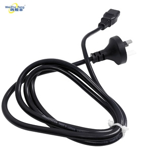 Cable de Alimentación de 3 Pines, Aislamiento de PVC XLPE, Cable de Aluminio y Cobre, Cables Eléctricos Domésticos, Enchufe Metálico, 250V, Cable para Computadora IEC - Product Image 5