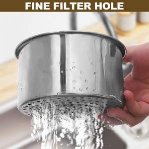 Cesta coladora de fregadero de acero inoxidable Swan 2025: Nueva cesta multifuncional para drenaje de cocina y esquinas de fregadero - Product Image 5