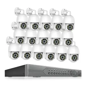 16CH 8MP PoE Hệ thống Camera POE NVR Kit 4k tự động theo dõi CCTV PTZ giám sát an ninh Hệ thống camera