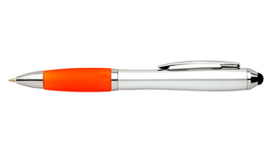 2 in 1 Stylus Touch Screen Gold Plated Click Metal <b>Ballpoint</b> <b>Pen</b> With Rubber Anti Slip Grip Signature <b>Pen</b> - Product Image 4