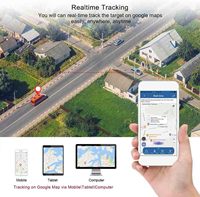 Traceur GPS TK918C à longue autonomie, magnétique pour véhicules et bateaux, alarme vibrante, compatible avec les applications PC, Android et iOS