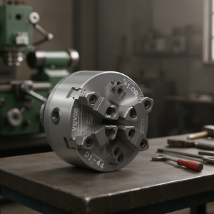 Mandril de torno autocentrante manual de acero de 3 mordazas Vevor de 6 pulgadas con montaje de bloqueo de leva D1-4 para torno manual - Product Image 2