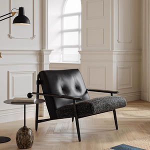 Poltrona 80x90x75cm con Struttura in Legno Massello, Rivestimento in Pelle Jacquard Patchwork, Schienale Ergonomico e <span class=keywords><strong>Spugna</strong></span> ad Alta Densità <span class=keywords><strong>per</strong></span> Arredamento Casa - Product Image 2