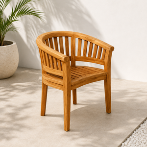 เก้าอี้อาบแดด Apollo Banana รุ่น Teak ทนทาน นั่งสบาย เป็นมิตรกับสิ่งแวดล้อม เหมาะสำหรับสวนกลางแจ้ง วิลล่า ลานบ้าน และระเบียง - Product Image 2