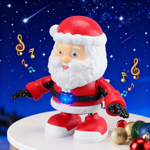 Light Electric Dancing <strong>Santa</strong> <strong>Robot</strong> Christmas <strong>Robot</strong> Toy Moving <strong>Santa</strong> Claus Toy Playing Christmas Gift Electric Christmas Decor - Product Image 1