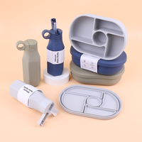Boîte à bento isolée et durable avec logo imprimé personnalisé Préservation du goût Ensemble de boîte à lunch bento amovible au micro-ondes pour enfants