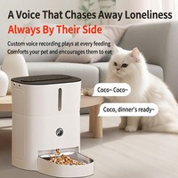 Distributeur automatique de nourriture pour animaux de compagnie Tuya Smart WiFi avec caméra 5G double bande, programmable, pour chats et chiens, bol rétractable, en plastique, étanche, écran LCD