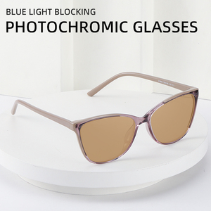 卸売ブルーライトブロッキングフォトクロミックサングラスカスタムロゴ眼鏡アンチブルー光放射フォトクロミックメガネ - Product Image 2
